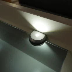 Wiemann Nachttische|2er Set Nachtschrank Shanghai 2 665 062 Korpus Weiß Front Glas Kieselgrau Mit LED Touchbeschlag