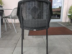 Cane Line Gartenstühle|4er Set Outdoor-Sessel Breeze Cane -Line Faser Natte Grau Aluminium