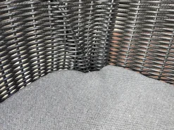 Cane Line Gartenstühle|4er Set Outdoor-Sessel Breeze Cane -Line Faser Natte Grau Aluminium