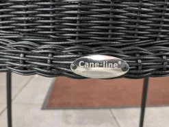 Cane Line Gartenstühle|4er Set Outdoor-Sessel Breeze Cane -Line Faser Natte Grau Aluminium