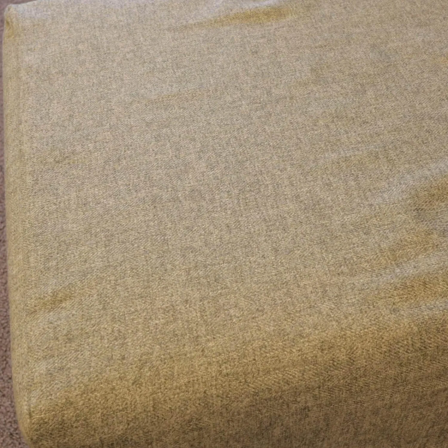 Schramm Hocker & Sitzsäcke|2-er Set Polsterhocker PH Stoff Benno 890 Sand Und Stoff Benno 900 Moos