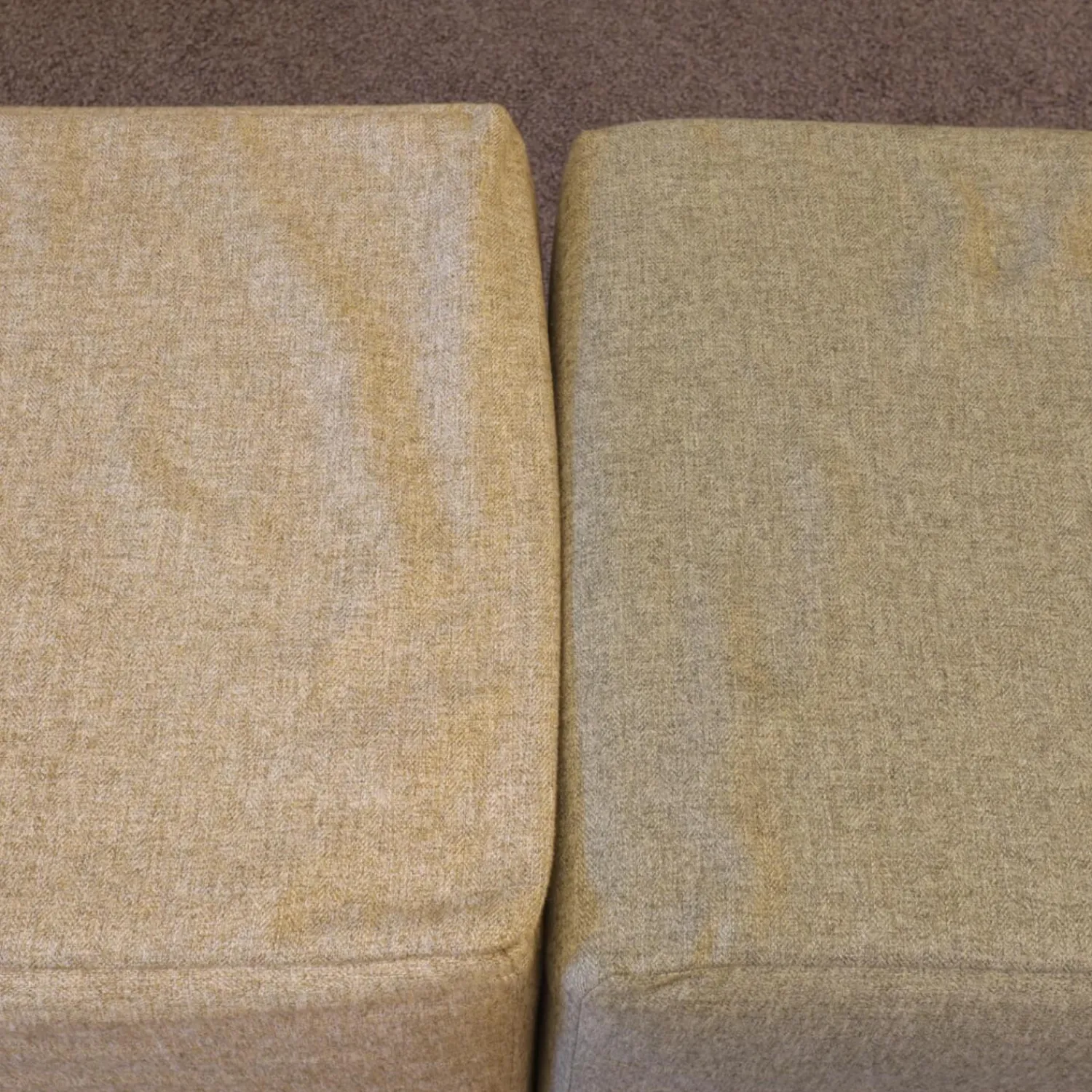 Schramm Hocker & Sitzsäcke|2-er Set Polsterhocker PH Stoff Benno 890 Sand Und Stoff Benno 900 Moos