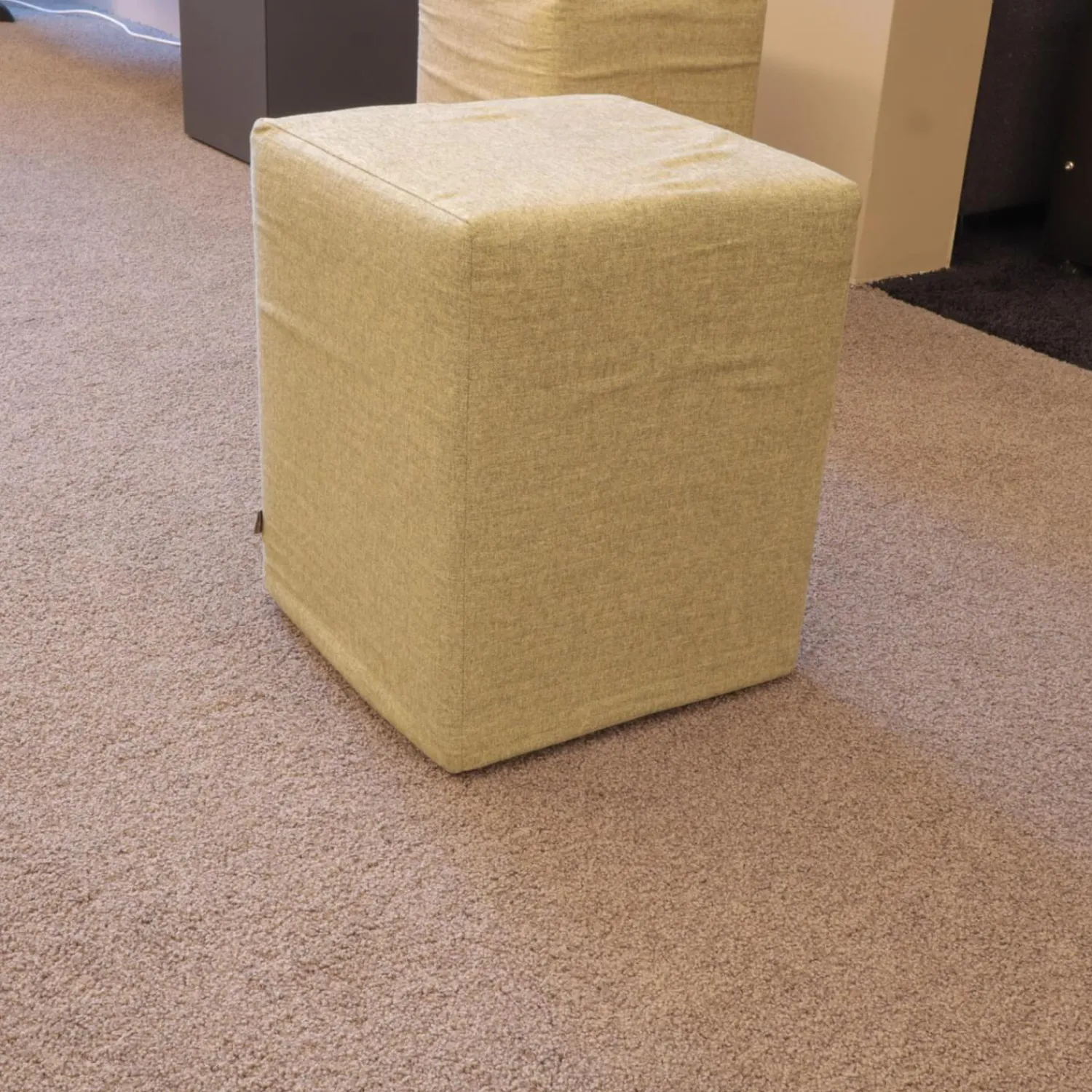 Schramm Hocker & Sitzsäcke|2-er Set Polsterhocker PH Stoff Benno 890 Sand Und Stoff Benno 900 Moos