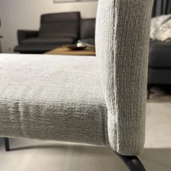 Fischer Möbel Stuhlsets|6er Set Sessel Kalos Stoff Velvet Lagoon Stoff Moss Agua Fuß Edelstahl Pulverbeschichtet Anthrazit Strukturlack Matt