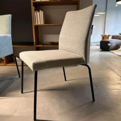 Fischer Möbel Stuhlsets|6er Set Sessel Kalos Stoff Velvet Lagoon Stoff Moss Agua Fuß Edelstahl Pulverbeschichtet Anthrazit Strukturlack Matt