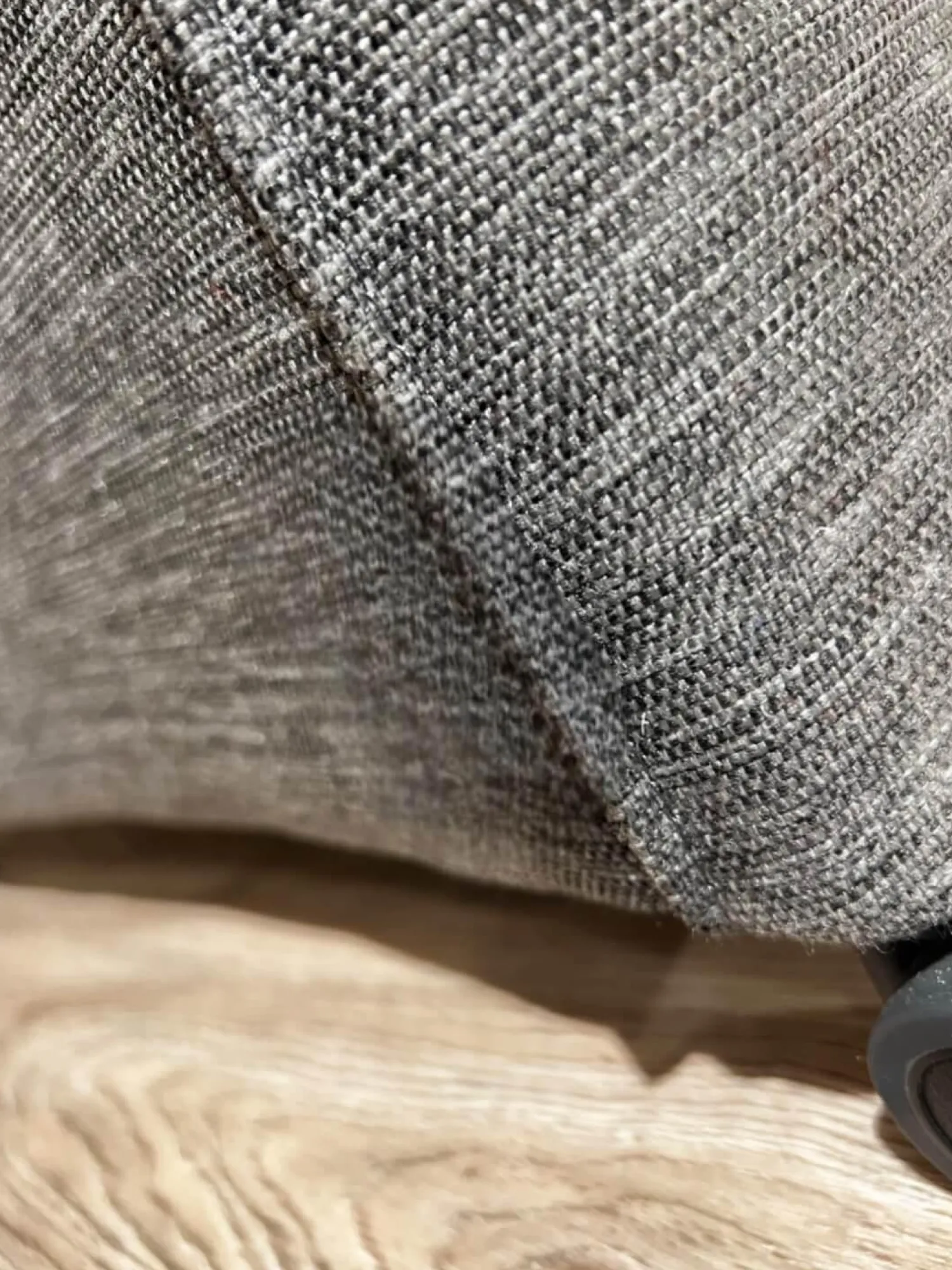 Mobitec Stuhlsets|6er Set Sessel MR Picara 317 Stoff Yves Silver 12 Grau Und Stoff Mango Grey Grau 18746 Füße Rollen Schwarz