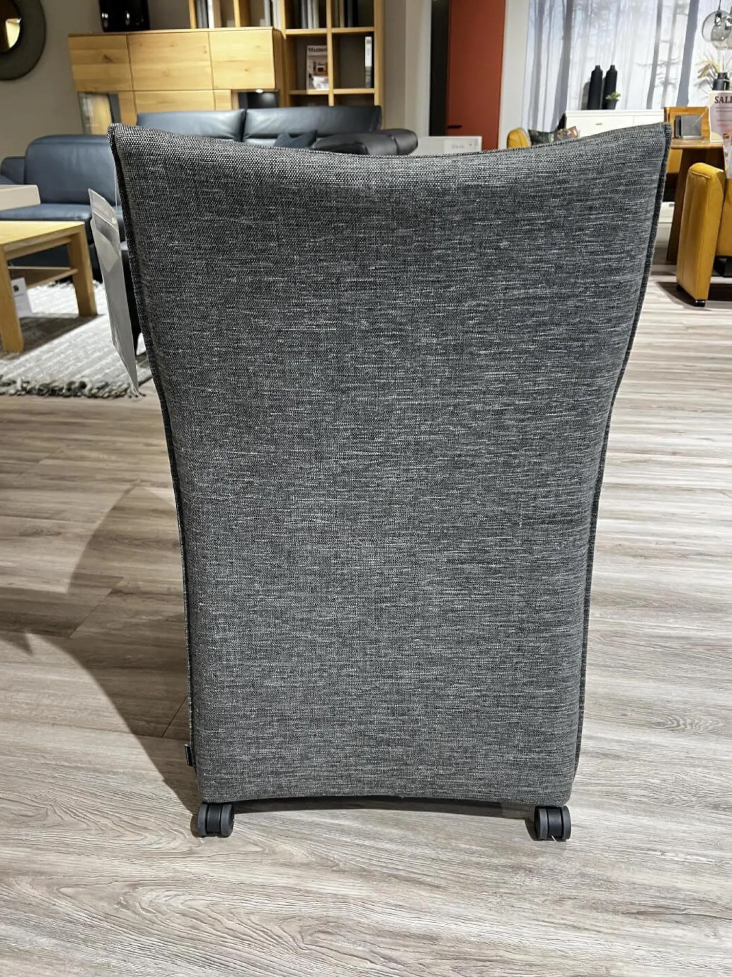 Mobitec Stuhlsets|6er Set Sessel MR Picara 317 Stoff Yves Silver 12 Grau Und Stoff Mango Grey Grau 18746 Füße Rollen Schwarz