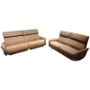 himolla Polstergruppen|2er Set Sofa 4151 Leder 27 Leonessa Desert Beige Metallkufe Anthrazit Mit Motorischer Wall Free Funktion Ohne Dekokissen