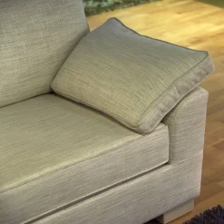 Bielefelder Werkstätten Polstergruppen|2er Set Sofa Bella Vista Stoff Perl 1597-171 Füße Passend Lackiert