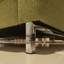 Erpo Polstergruppen|2er Set Sofa Classics 500 Bezug Stoff 2036.59 Monza Kufen Hochglanz Inklusive Kopfstütze Eckig Verstellbar