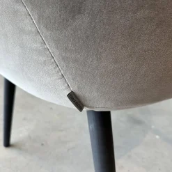 Walter Knoll Stuhlsets|2er Set Stuhl 1375 Stoff Harald 2 Mineral 242 Grau Füße Eiche Geflammt Geölt Mit Kunststoffgleitern