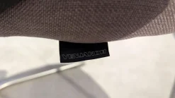 Venjakob Stuhlsets|6er Set Stuhl 2902 17ZA Kim Innen Stoff Amsterdam Rosa Außen Leder Amsterdam Anthrazit Gestell Metall Edelstahloptik