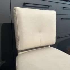 Rom Stuhlsets|2er Set Stuhl Alva Sitz Lario Rock Grau Beige Gestell Schwarz