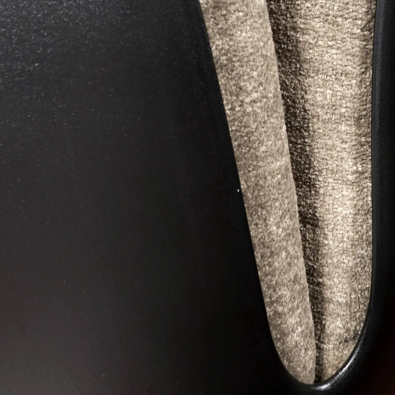 COR Stuhlsets|2-er Set Stuhl Alvo Stoff 8143 Taupe Schale Kunststoff Schwarz Drahtgestell Pulver Schwarz