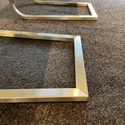 Carega Design Stuhlsets|2er Set Stuhl Carla Leder Toledo Nero Schwarz Freischwinger