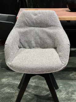 Bielefelder Werkstätten Stuhlsets|2er Set Stuhl Daron Dining Außen Leder Normandie 1 Schwarz Innen Stoff Yoko BW1727 191 Schwarz Weiß Holzgestell Eiche Massiv Schwarz Gebeizt