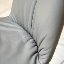 Draenert Stuhlsets|4er Set Stuhl Dexter 2057-I Leder II Elmosoft 11049 Grau Drahtgestell Schwarz