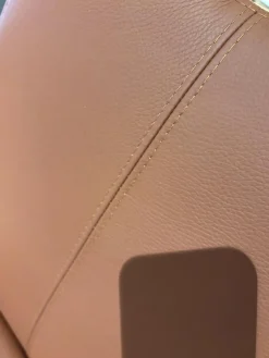 Carega Design Stuhlsets|6er Set Stuhl Emma Leder Toledo II Terra Braun Gestell Edelstahl Quadratisch