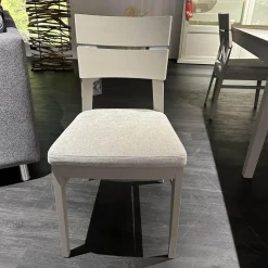 Wöstmann Stuhlsets|4er Set Stuhl 674G WM Casa 220 Stoff Lennon Silver Lining 12702 Grau Gestell Pinie Grau Soft Ohne Tisch