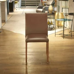 Walter Knoll Stuhlsets|3er Set Stuhl Jason Lite Leder Elen Kokosnuss Fuß Nussbaum