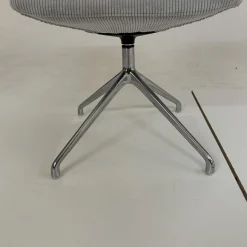 Werther Stuhlsets|3er Set Stuhl Jona Ohne Armlehne Bezug U9999E Grau Fußkreuz Chrom Mit Drehbeschlag