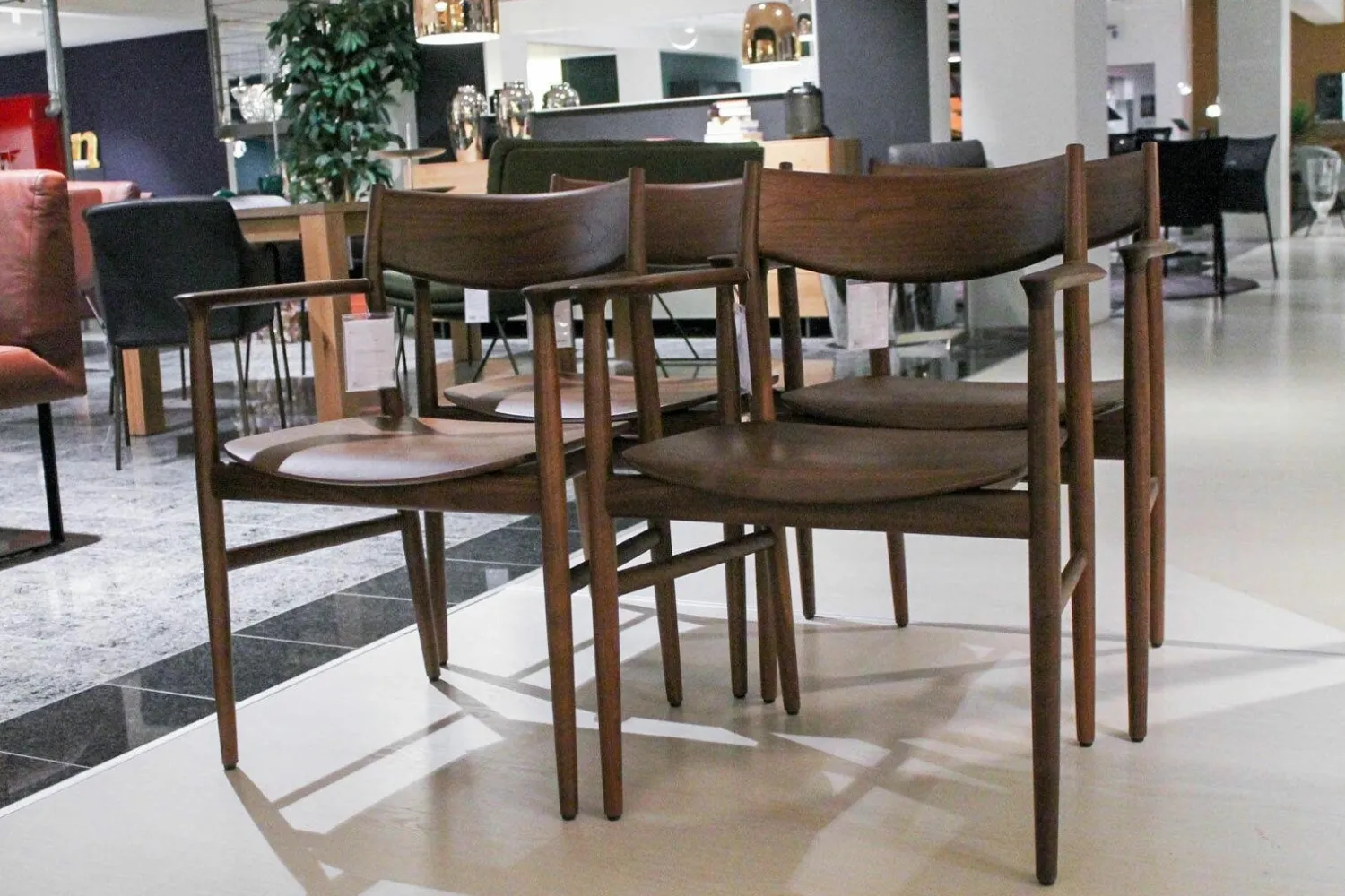 Conde House Stuhlsets|4er Set Stuhl Kamuy Nussbaum