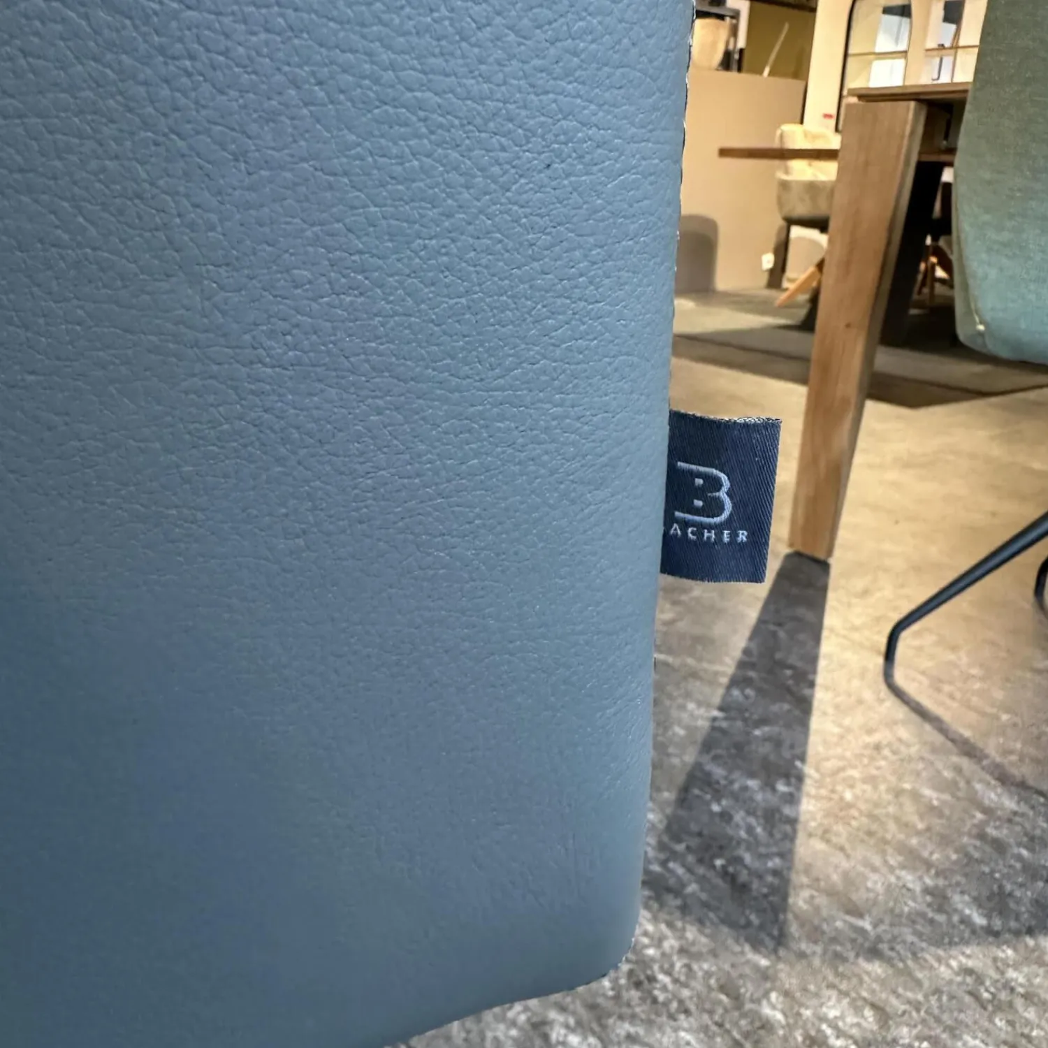 Bacher Stuhlsets|3er Set Stuhl Karma Leder Toledo Anthrazit Gestell Flachstahl Schwarz Mit Und Ohne Armlehnen