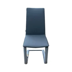 Bacher Stuhlsets|3er Set Stuhl Karma Leder Toledo Anthrazit Gestell Flachstahl Schwarz Mit Und Ohne Armlehnen