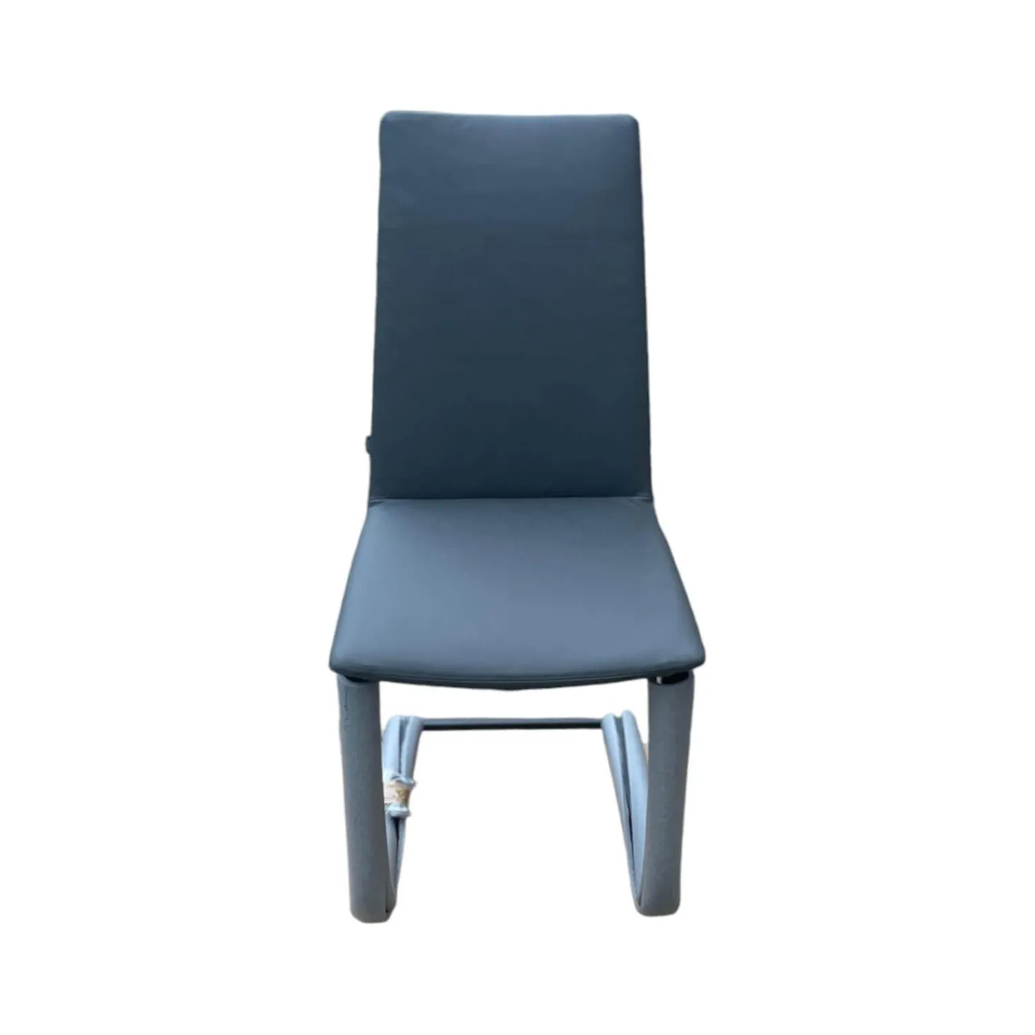 Bacher Stuhlsets|3er Set Stuhl Karma Leder Toledo Anthrazit Gestell Flachstahl Schwarz Mit Und Ohne Armlehnen