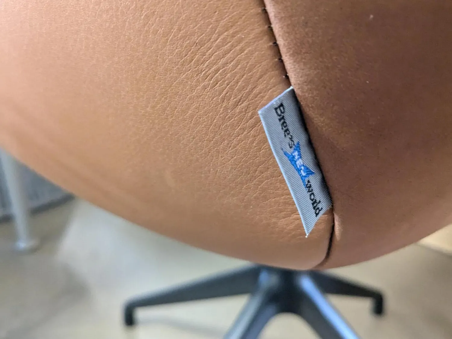 Bree's New World Stuhlsets|4er Set Stuhl Kiq Leder Gogain Cognac Braun