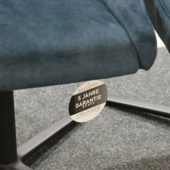 Venjakob Stuhlsets|6er Set Stuhl Lani Stoff Dubai Petrol Blau Gestell Metall Anthrazit Matt Mit Drehschwingfunktion