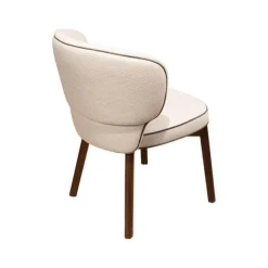 Wittmann Stuhlsets|4er Set Stuhl Morton Stoff Majestic River Beige Keder Mocca Braun Fuß Nussbaum