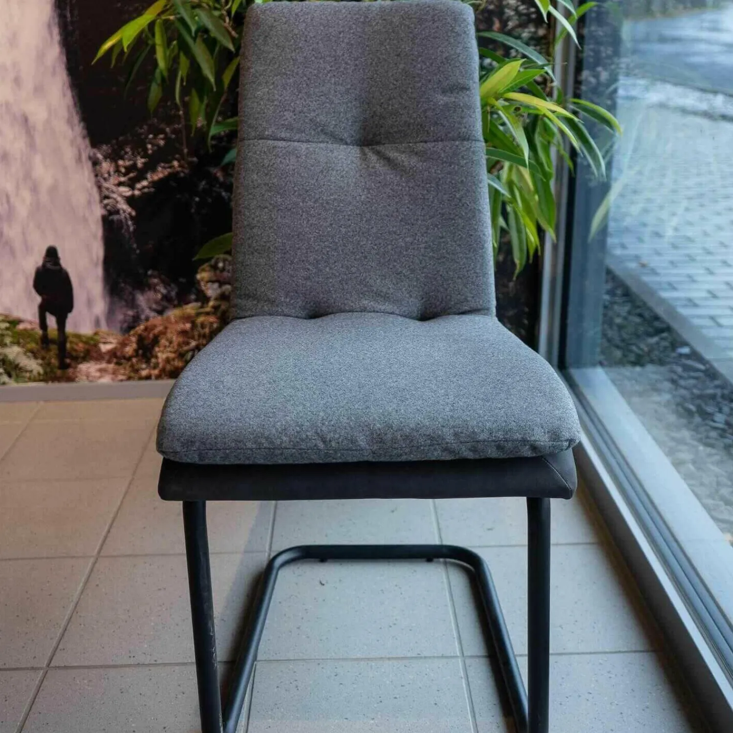 Mayer Stuhlsets|4-er Set Stuhl My Derby Stuhl Freischwinger Schwarz 224 Stoff Celina