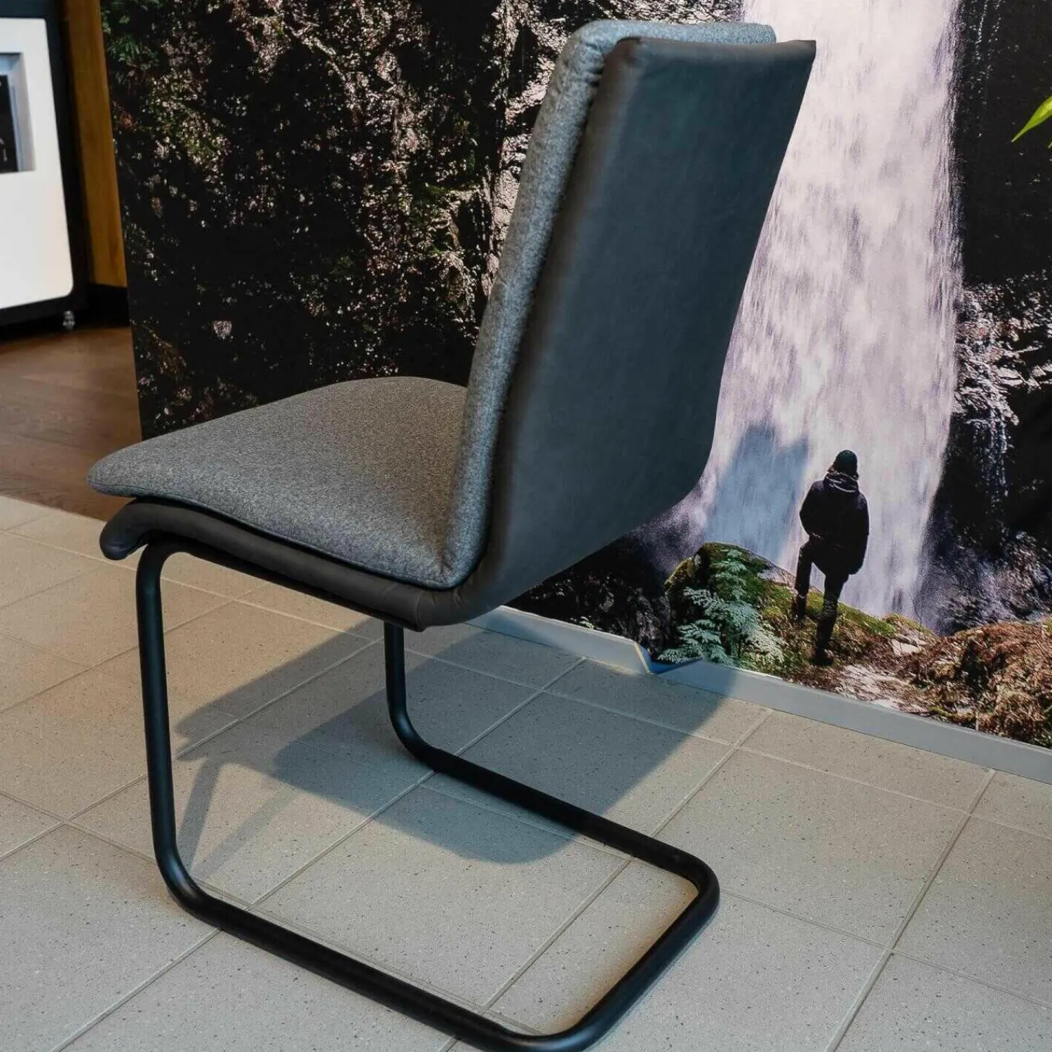 Mayer Stuhlsets|4-er Set Stuhl My Derby Stuhl Freischwinger Schwarz 224 Stoff Celina