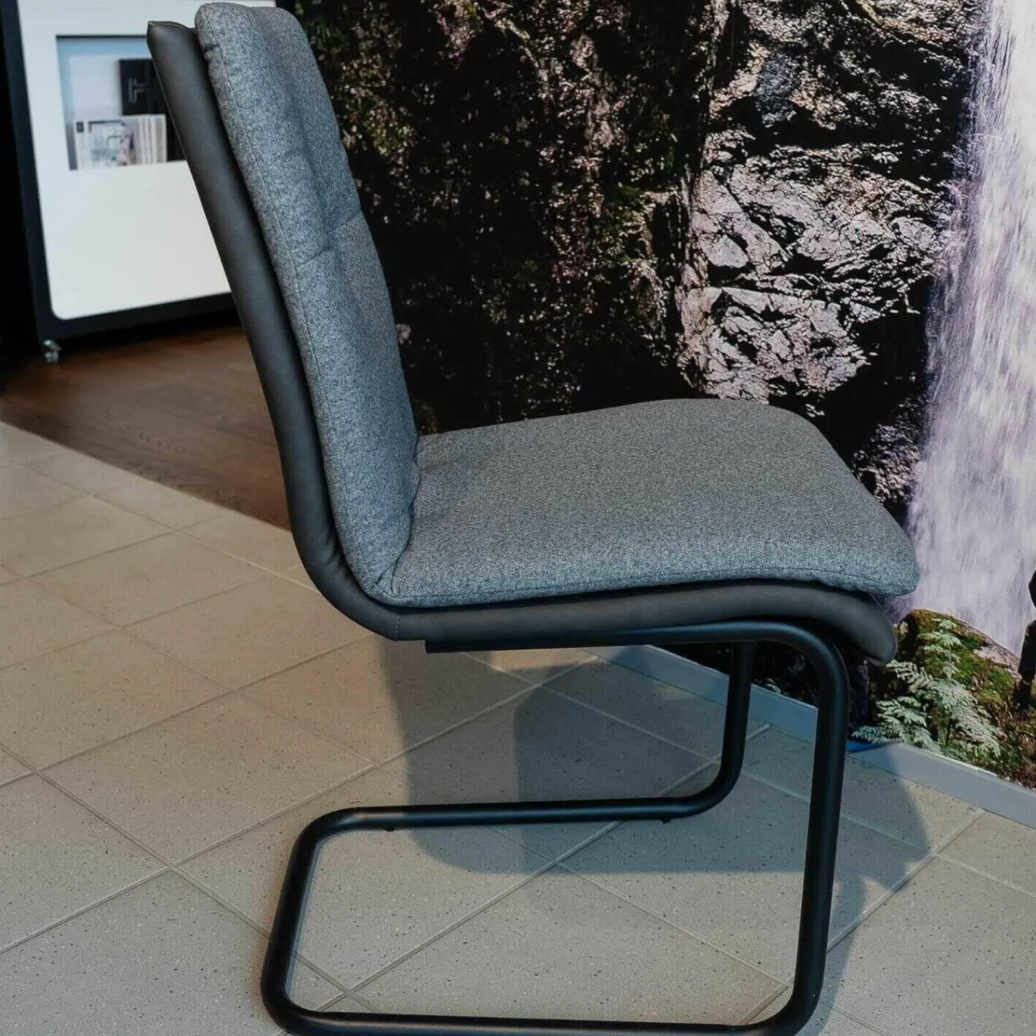 Mayer Stuhlsets|4-er Set Stuhl My Derby Stuhl Freischwinger Schwarz 224 Stoff Celina