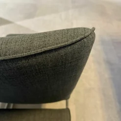 Hülsta Stuhlsets|4er Set Stuhl Now Dining S21 Flachgewebe Anthrazit Metallgestell Kufen Chrom