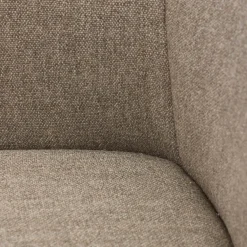 Gealux Stuhlsets|2er Set Stuhl Orlando Leder Polo 10 93 Braun Und Stoff Miuna 75 Grau Gestell Metall Schwarz