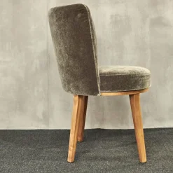 Bielefelder Werkstätten Stuhlsets|2er Set Stuhl Polo Cocktail Stoff Emilia B-121 Untergestell Nussbaum Geölt Mit Drehfunktion Und Rückholmechanik