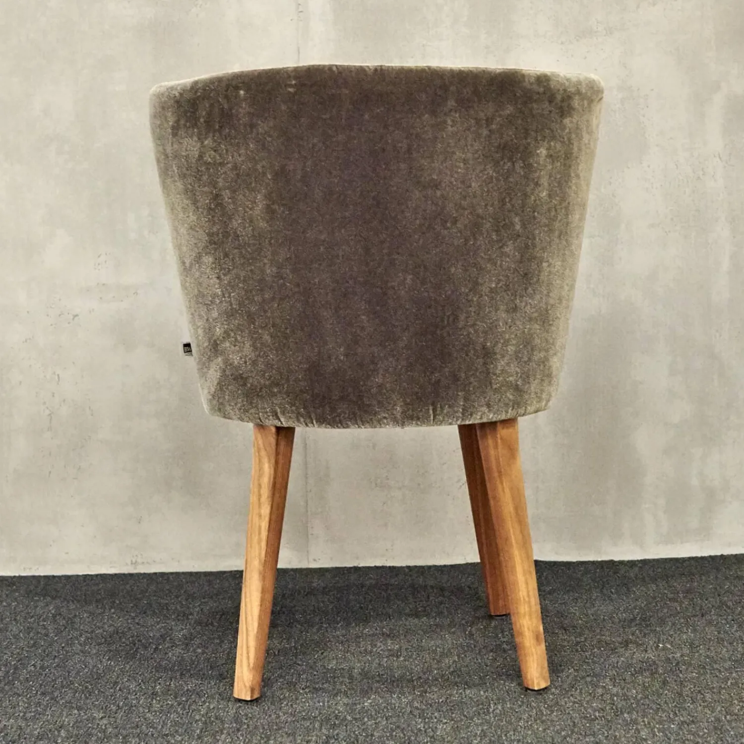 Bielefelder Werkstätten Stuhlsets|2er Set Stuhl Polo Cocktail Stoff Emilia B-121 Untergestell Nussbaum Geölt Mit Drehfunktion Und Rückholmechanik