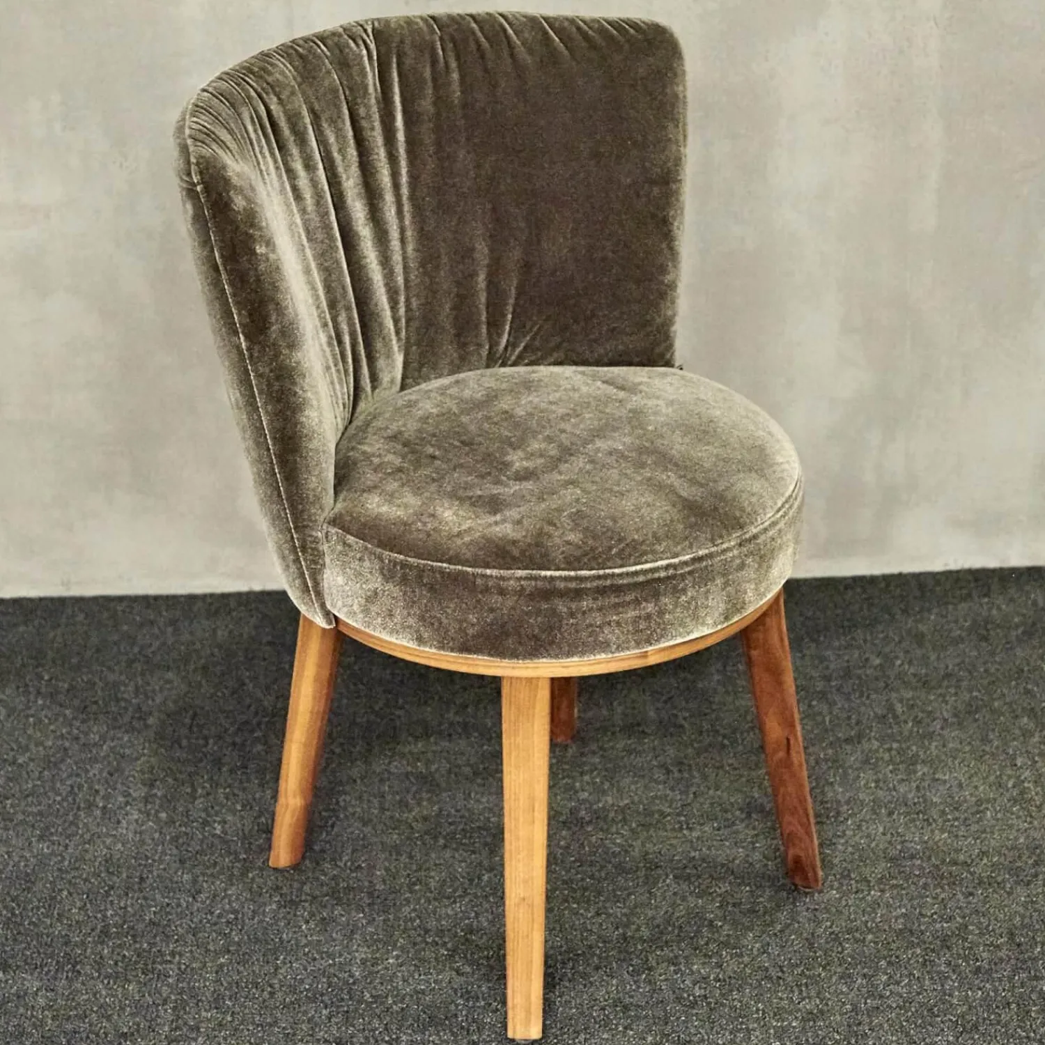 Bielefelder Werkstätten Stuhlsets|2er Set Stuhl Polo Cocktail Stoff Emilia B-121 Untergestell Nussbaum Geölt Mit Drehfunktion Und Rückholmechanik