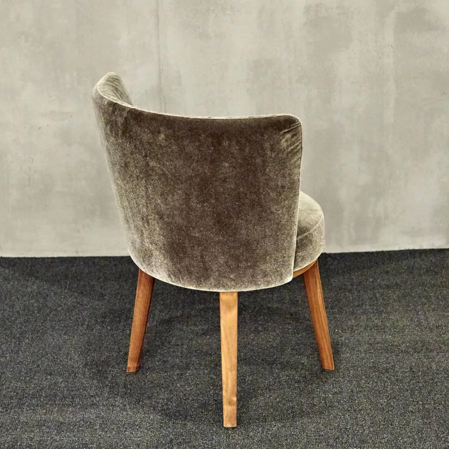 Bielefelder Werkstätten Stuhlsets|2er Set Stuhl Polo Cocktail Stoff Emilia B-121 Untergestell Nussbaum Geölt Mit Drehfunktion Und Rückholmechanik