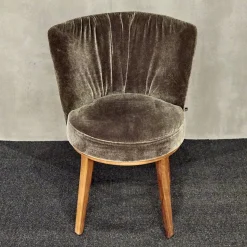 Bielefelder Werkstätten Stuhlsets|2er Set Stuhl Polo Cocktail Stoff Emilia B-121 Untergestell Nussbaum Geölt Mit Drehfunktion Und Rückholmechanik