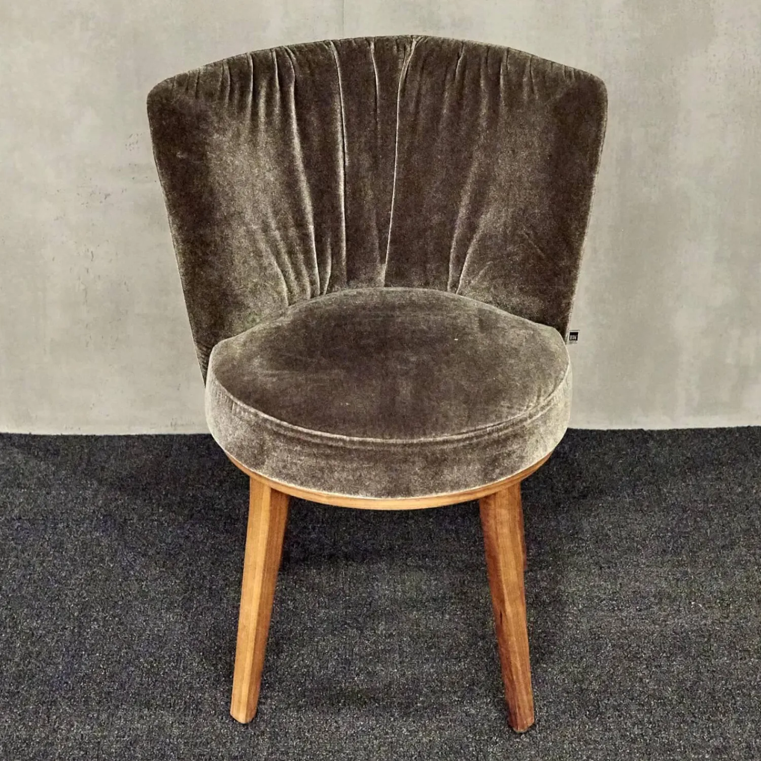 Bielefelder Werkstätten Stuhlsets|2er Set Stuhl Polo Cocktail Stoff Emilia B-121 Untergestell Nussbaum Geölt Mit Drehfunktion Und Rückholmechanik