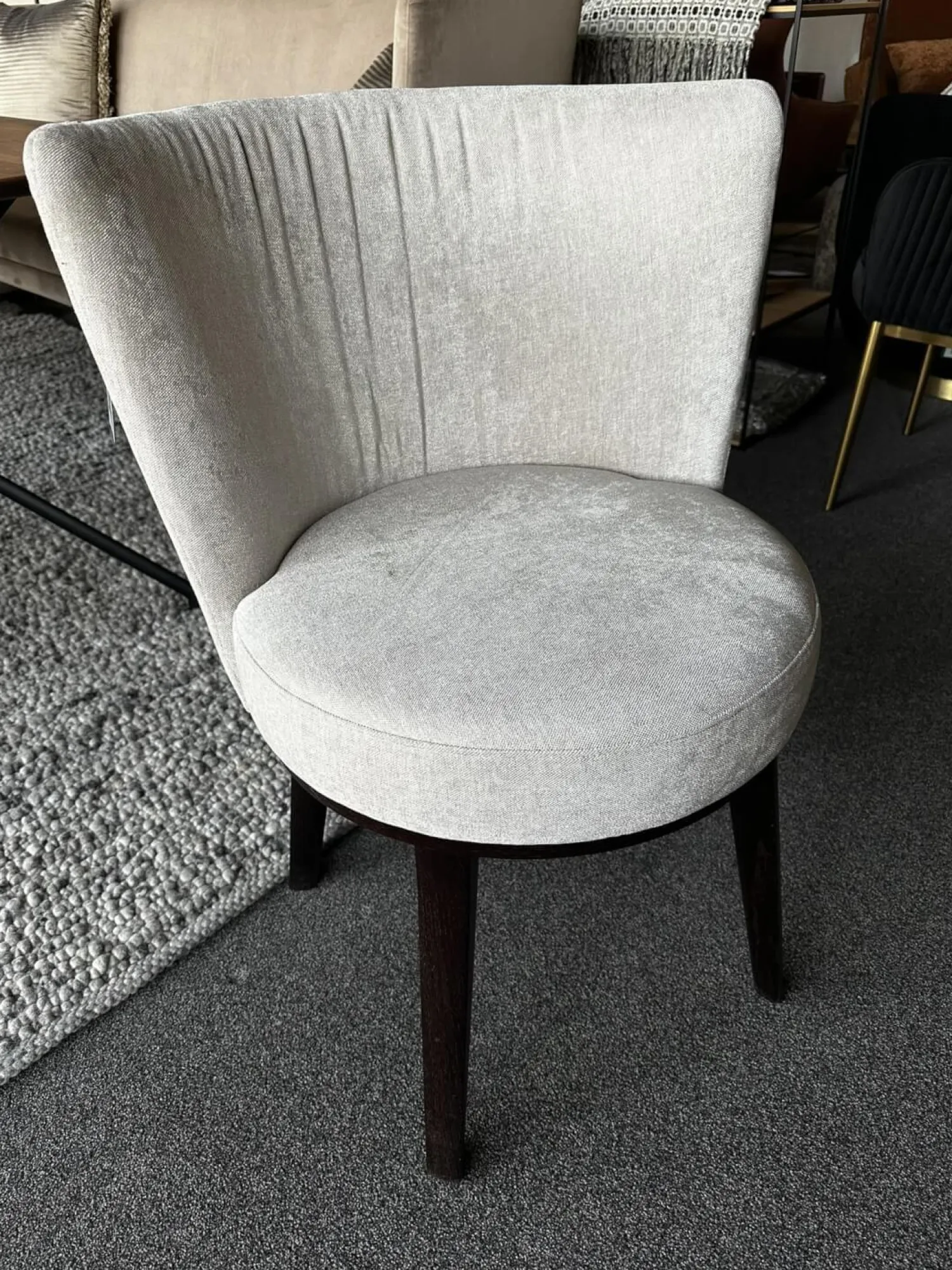 Jab Anstoetz Stuhlsets|4er Set Stuhl Polo Dining Chair Swivel Bezug Stoff Toyo 1 1381 072 Beige Gestell Walnuss Natur Wenge