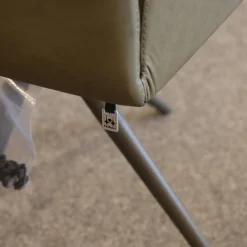 Hülsta Stuhlsets|6er Set Stuhl S1000 Leder Senf Gelb Und Leder Grün Gestell Pulverbeschichtet Anthrazit