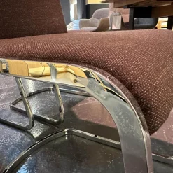 Team 7 Stuhlsets|3-er Set Stuhl S1 Leder-Stoff-Kombination Außen Leder Schlamm Innen Stoff Gestell Stahl Verchromt Glänzend