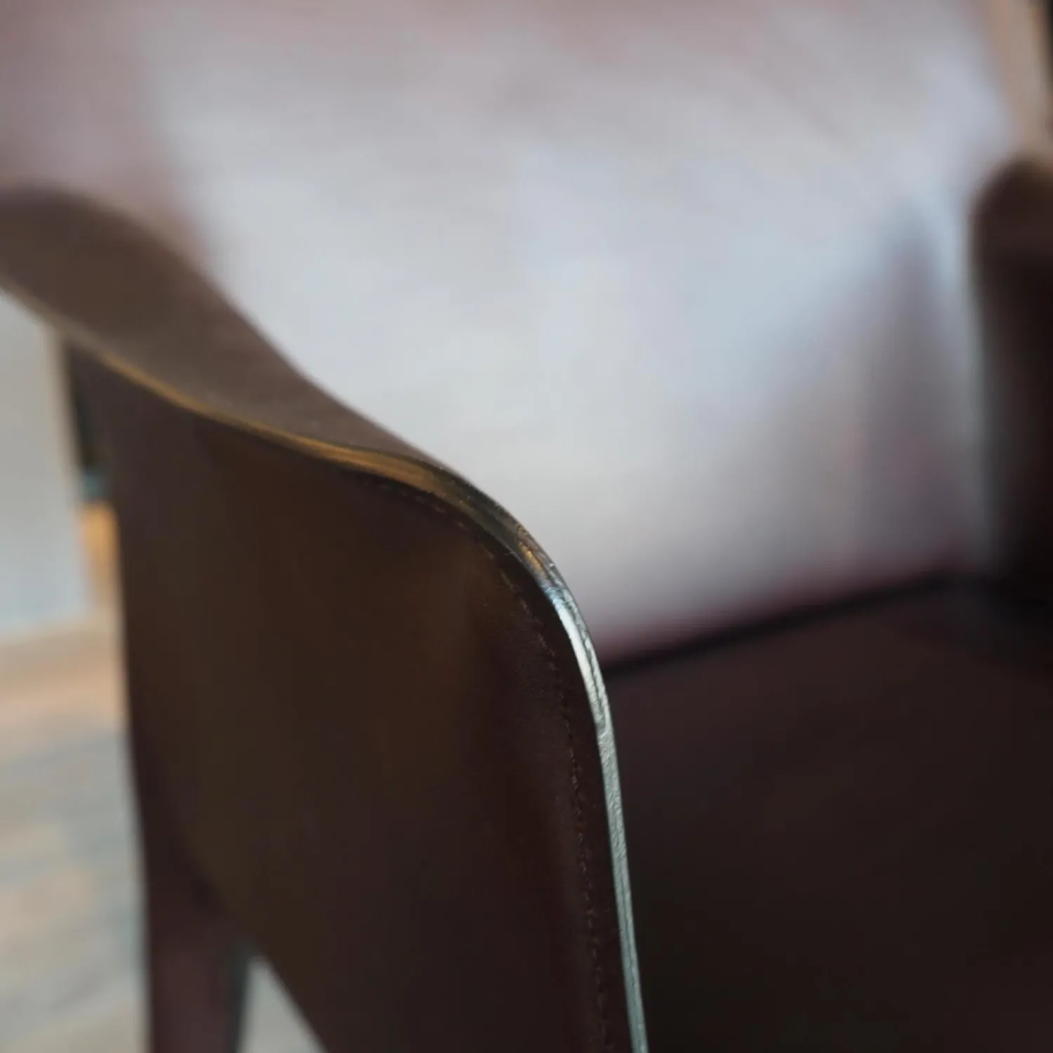 Walter Knoll Stuhlsets|4er Set Stuhl Saddle Chair Leder Saddle Braun 2 Stühle Mit 2 Stühle Ohne Armlehne