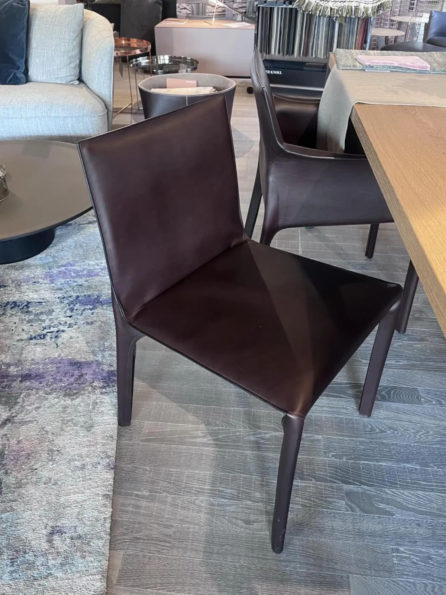 Walter Knoll Stuhlsets|4er Set Stuhl Saddle Chair Leder Saddle Braun 2 Stühle Mit 2 Stühle Ohne Armlehne