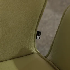 MCA Furniture Stuhlsets|6er Set Stuhl Setubal Vintagelook Dunkelgrau Und Olive Grün Gestell Oval Schwarz Matt Lackiert