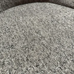 Walter Knoll Stuhlsets|2er Set Stuhl Sheru 1430 C Stoff Talent 10787896 Grau Rücken Leder Rodeo Soft 1417 Pebble Grau Braun Füße Eiche Alurahmen Schwarz